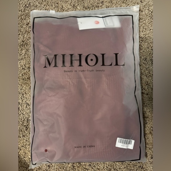 Women’s long sleeve cowl neck casual loose oversized knit pullover sweater dress - Picture 2 of 4